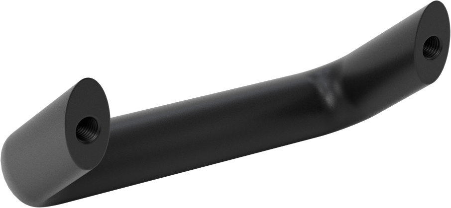Dişli Delikli Montajlı Ofset Çekme Kolu, 35 Derece Açı, Oval Tutamak, Toz Boyalı Alüminyum, 112 mm Genişlik