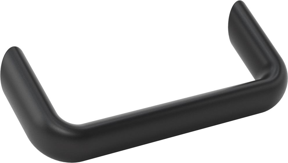 Dişli Delikli Montajlı Ofset Çekme Kolu, 35 Derece Açı, Oval Tutamak, Toz Boyalı Alüminyum, 160 mm Genişlik