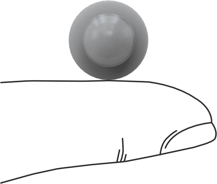 Plastik İt-ve-Kal Tamponlar, 19/64" iç çap için, 3/8" Sırt Çapı, Gri