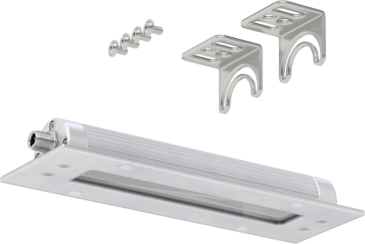 Gömme Montajlı Şerit Makine Işığı, 8-5/8" Uzunlukta Açıklık için, 1260 Lumens