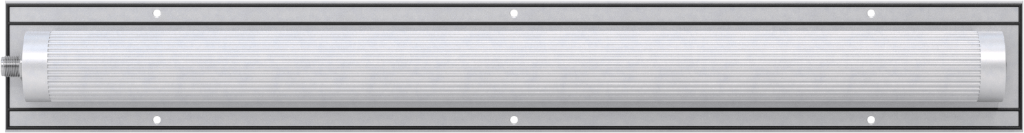 Gömme Montajlı Şerit Makine Işığı, 22-3/8" uzunlukta açıklık için, 3790 Lumens