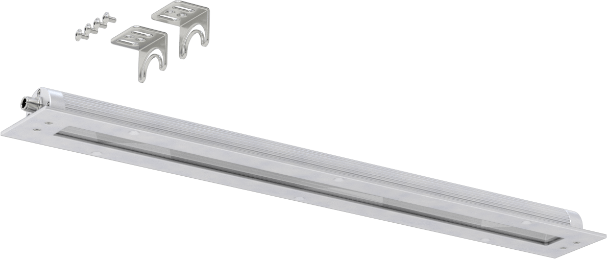 Gömme Montajlı Şerit Makine Işığı, 22-3/8" uzunlukta açıklık için, 3790 Lumens