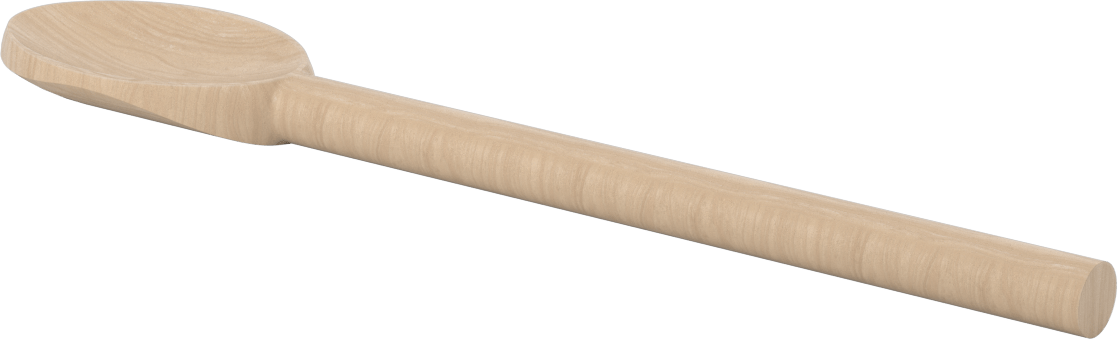 Ahşap Kaşık, 12" Uzunluk