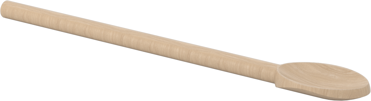 Ahşap Kaşık, 15-3/4" Uzunluk