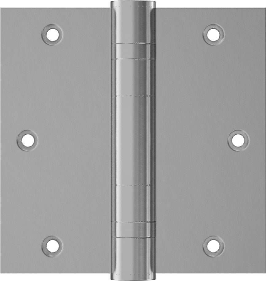 Gömme Montajlı Giriş Kapısı Şablonu Menteşesi, Krom Kaplı Çelik, 3-1/2“ x 1-3/4” Kapı Kanadı