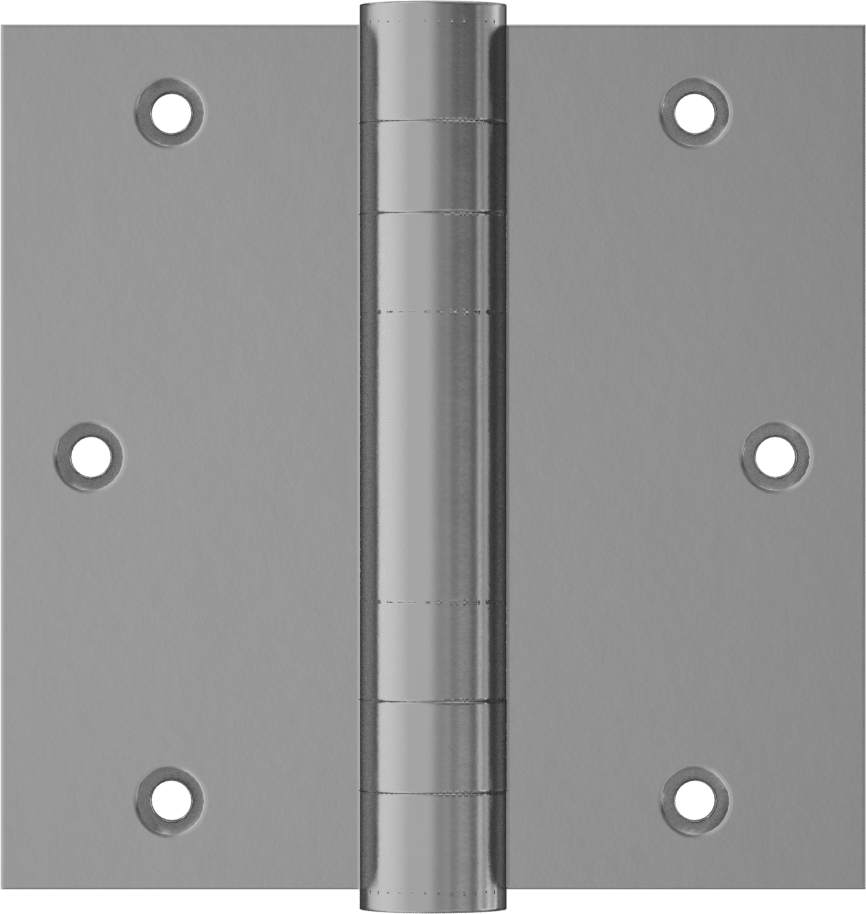 Gömme Montajlı Giriş Kapısı Şablonu Menteşesi, Parlak Pirinç Kaplamalı Çelik, 3-1/2“ x 1-3/4” Kapı Kanadı