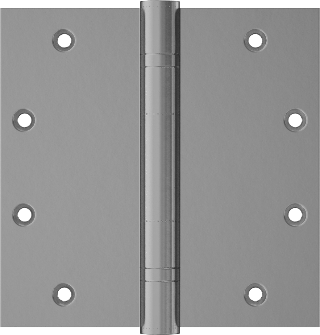 Gömme Montajlı Giriş Kapısı Şablonu Menteşesi, Parlak Pirinç Kaplamalı Çelik, 5“ x 2-1/2” Kapı Kanadı