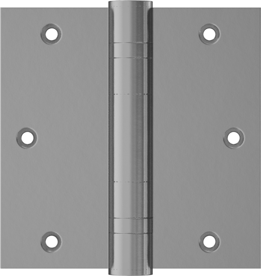 Gömme Montajlı Giriş Kapısı Şablonu Menteşesi, Mat Pirinç Kaplamalı Çelik, 3-1/2“ x 1-3/4” Kapı Kanadı