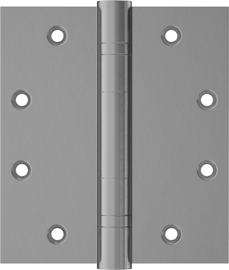 Gömme Montajlı Giriş Kapısı Şablonu Menteşesi, Mat Pirinç Kaplamalı Çelik, 4-1/2“ x 2” Kapı Kanadı