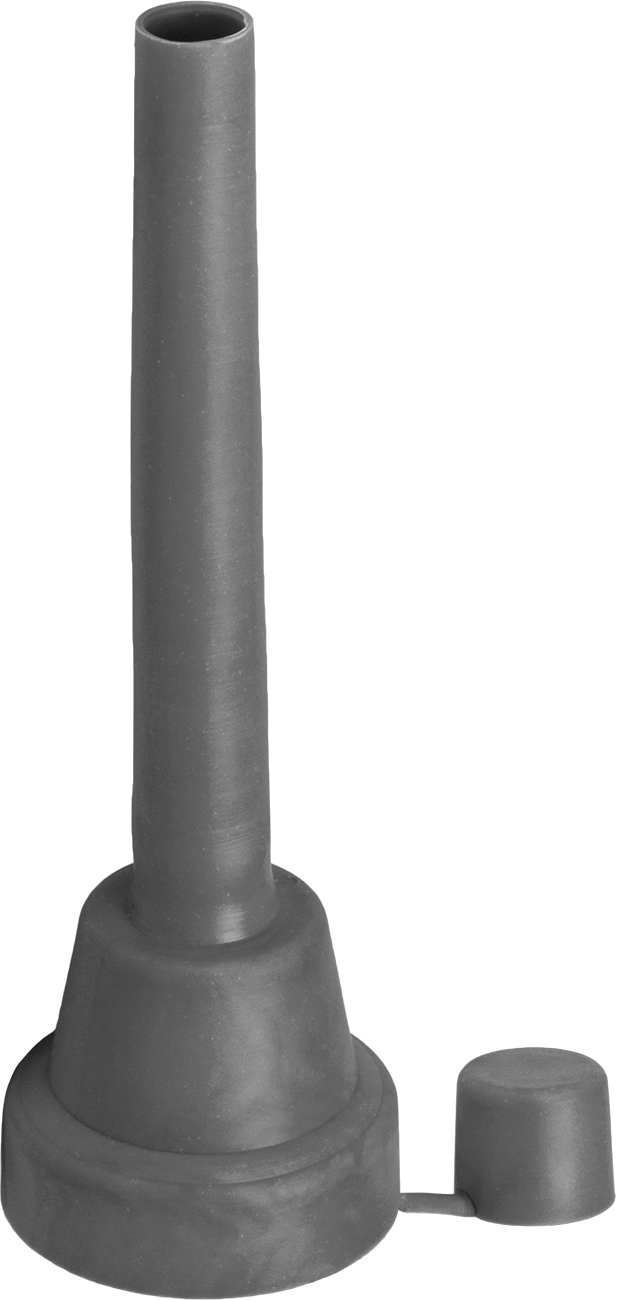 Esnek Dökme Ağzı, Kauçuk, 1/2“ Dış Çap x 4” Uzunluklu Ağızlık