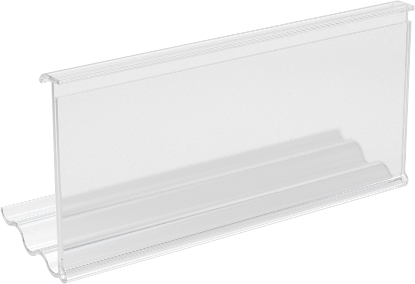 Tel Raflar için Etiket Tutucu, Çok Açılı, 1-1/4“ Yükseklik x 3” Genişlik