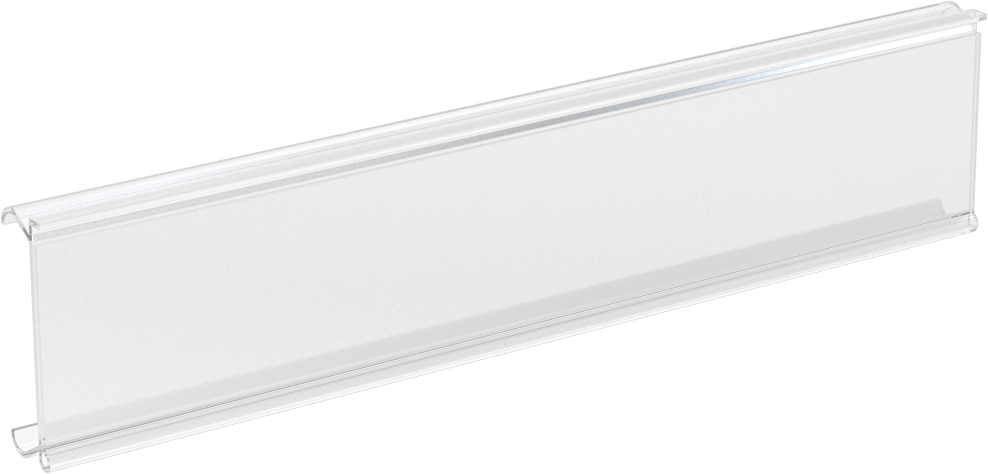 Tel Raflar için Etiket Tutucu, 1-5/16“ Yükseklik x 6” Genişlik