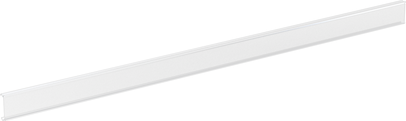 Tel Raflar için Etiket Tutucu, 1-1/4“ Yükseklik x 24” Genişlik