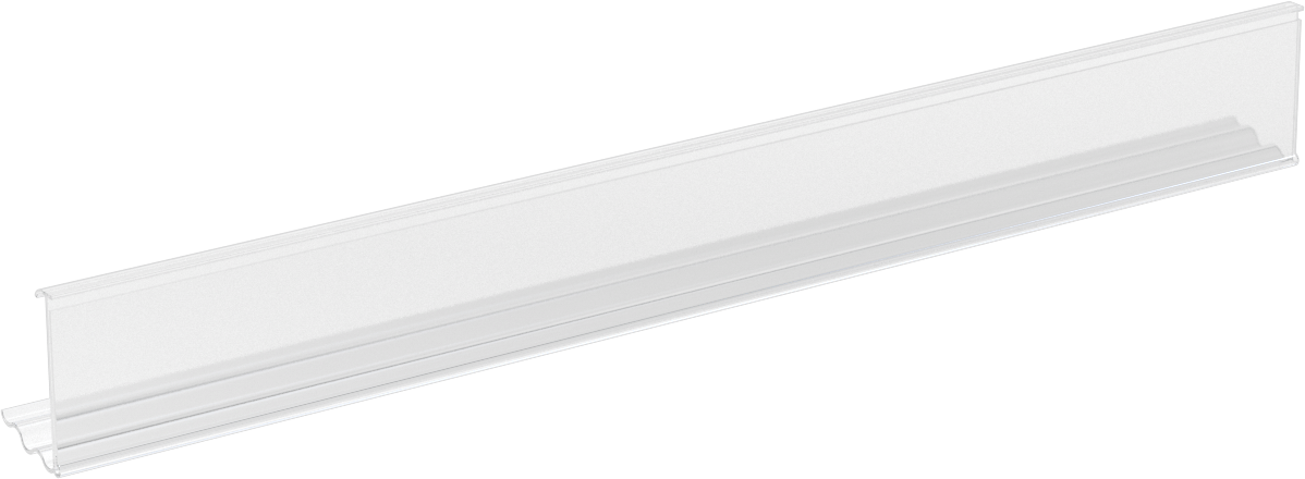 Tel Raflar için Etiket Tutucu, Çok Açılı, 1-1/4“ Yükseklik x 12” Genişlik