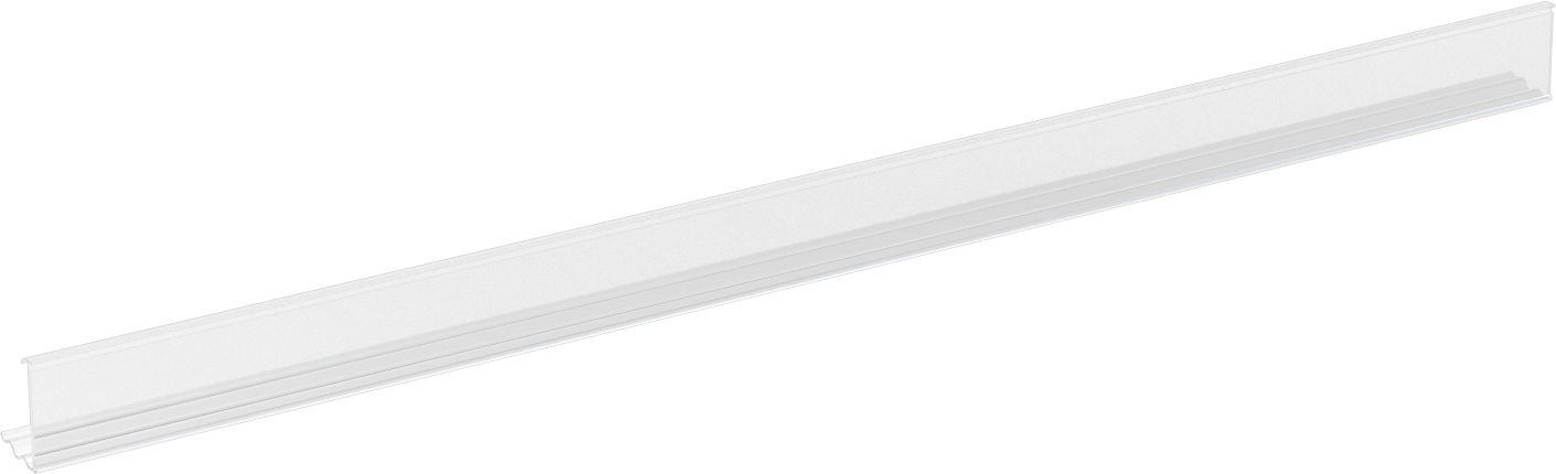 Tel Raflar için Etiket Tutucu, Çok Açılı, 1-1/4“ Yükseklik x 24” Genişlik