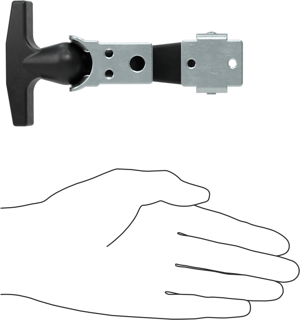 Hava Koşullarına Dayanıklı Çekme Mandalı, Çinko Kaplı Çelik Vurma Plakası, 5-7/8“ Uzunluk x 3-1/8” Genişlik