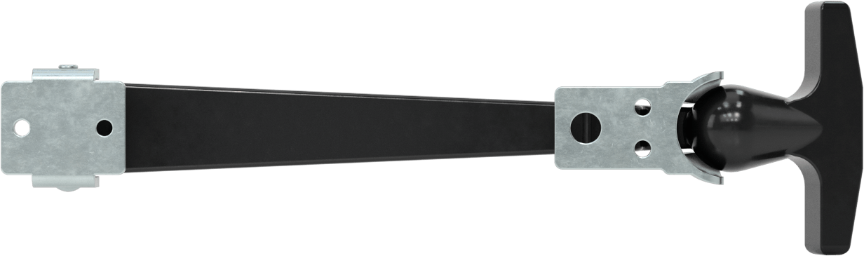 Hava Koşullarına Dayanıklı Çekme Mandalı, Çinko Kaplı Çelik Vurma Plakası, 10-1/2“ Uzunluk x 3-1/8” Genişlik