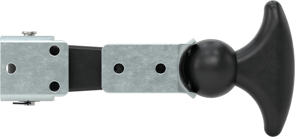 Hava Koşullarına Dayanıklı Çekme Mandalı, Çinko Kaplı Çelik Vurma Plakası, 4-1/2“ Uzunluk x 2-5/16” Genişlik