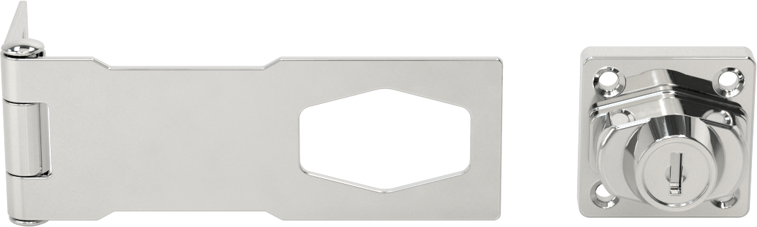 Anahtarlı Manda, Aynı Anahtarlı, 4-1/2“ Uzunluk x 1-5/8” Yükseklik x 1/16" Kalınlıkta Kol ile
