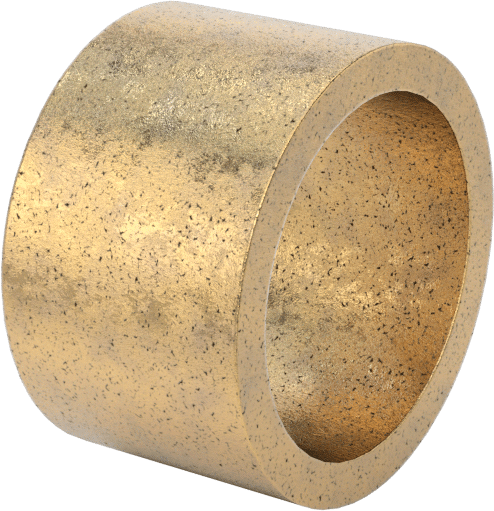 Ultra Düşük Sürtünmeli Yağ Emdirilmiş Manşon Yatağı, 841 Bronz, 1/2“ Mil Çapı ve 5/8” Muhafaza İç Çapı için, 3/8" Uzunluk
