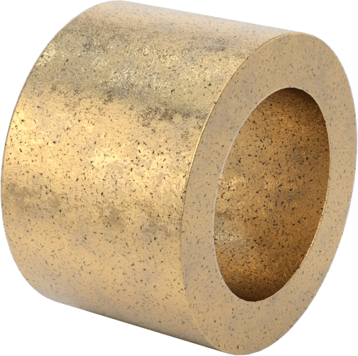 Ultra Düşük Sürtünmeli Yağ Emdirilmiş Manşon Yatağı, 841 Bronz, 1/2“ Mil Çapı ve 3/4” Muhafaza İç Çapı için, 1/2" Uzunluk