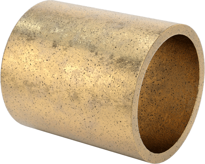 Ultra Düşük Sürtünmeli Yağ Emdirilmiş Manşon Yatağı, 841 Bronz, 3/4“ Mil Çapı ve 7/8” Gövde İç Çapı için, 1" Uzunluk