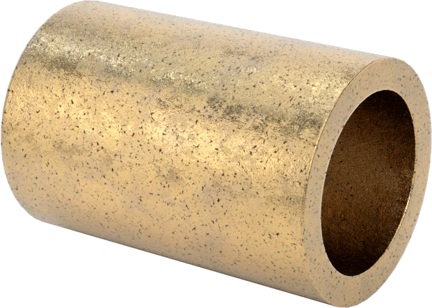 Ultra Düşük Sürtünmeli Yağ Emdirilmiş Manşon Yatağı, 841 Bronz, 3/16“ Mil Çapı ve 1/4” Muhafaza İç Çapı için, 3/8" Uzunluk