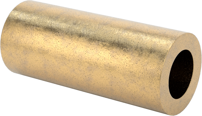 Ultra Düşük Sürtünmeli Yağ Emdirilmiş Manşon Yatağı, 841 Bronz, 3/16“ Mil Çapı ve 5/16” Muhafaza İç Çapı için, 3/4" Uzunluk