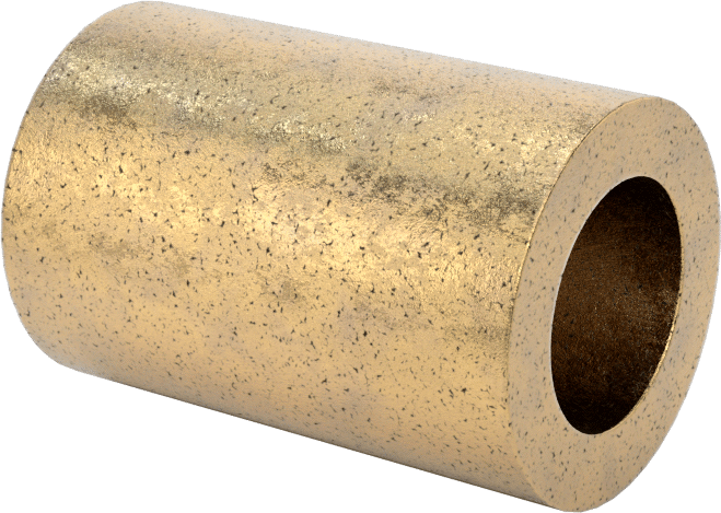 Ultra Düşük Sürtünmeli Yağ Emdirilmiş Manşon Yatağı, 841 Bronz, 5/16“ Mil Çapı ve 1/2” Muhafaza İç Çapı için, 3/4" Uzunluk