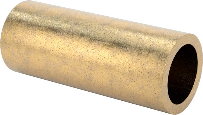 Ultra Düşük Sürtünmeli Yağ Emdirilmiş Manşon Yatağı, 841 Bronz, 3/8“ Mil Çapı ve 1/2” Muhafaza İç Çapı için, 1-1/4" Uzunluk