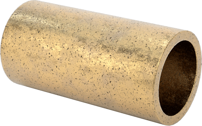 Ultra Düşük Sürtünmeli Yağ Emdirilmiş Manşon Yatağı, 841 Bronz, 1/2“ Mil Çapı ve 5/8” Muhafaza İç Çapı için, 1-1/4" Uzunluk