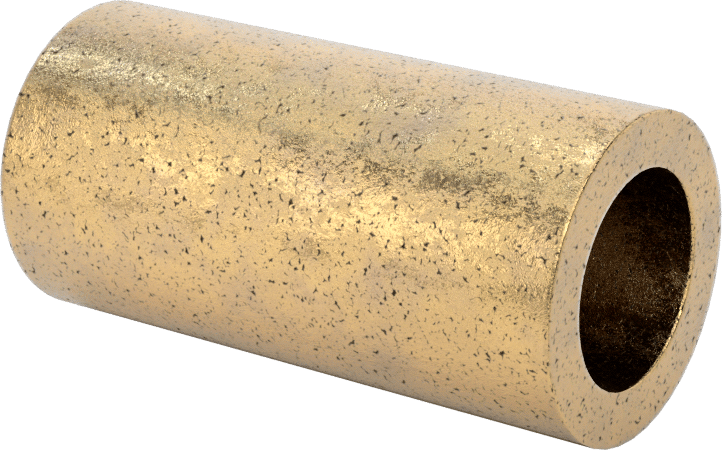 Ultra Düşük Sürtünmeli Yağ Emdirilmiş Manşon Yatağı, 841 Bronz, 1/2“ Mil Çapı ve 3/4” Muhafaza İç Çapı için, 1-1/2" Uzunluk