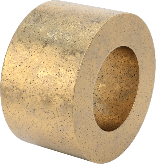 Ultra Düşük Sürtünmeli Yağ Emdirilmiş Manşon Yatağı, 841 Bronz, 1/2“ Mil Çapı ve 7/8” Muhafaza İç Çapı için, 1/2" Uzunluk