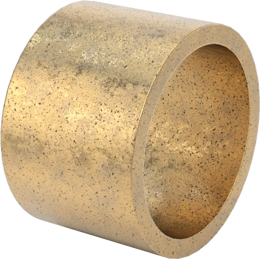 Ultra Düşük Sürtünmeli Yağ Emdirilmiş Manşon Yatağı, 841 Bronz, 5/8“ Mil Çapı ve 3/4” Muhafaza İç Çapı için, 1/2" Uzunluk