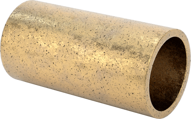 Ultra Düşük Sürtünmeli Yağ Emdirilmiş Manşon Yatağı, 841 Bronz, 5/8“ Mil Çapı ve 3/4” Muhafaza İç Çapı için, 1-1/2" Uzunluk