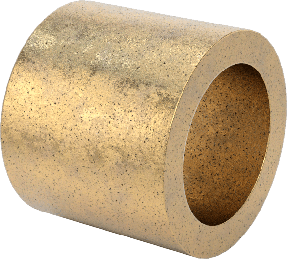 Ultra Düşük Sürtünmeli Yağ Emdirilmiş Manşon Yatağı, 841 Bronz, 5/8“ Mil Çapı ve 7/8” Gövde İç Çapı için, 3/4" Uzunluk