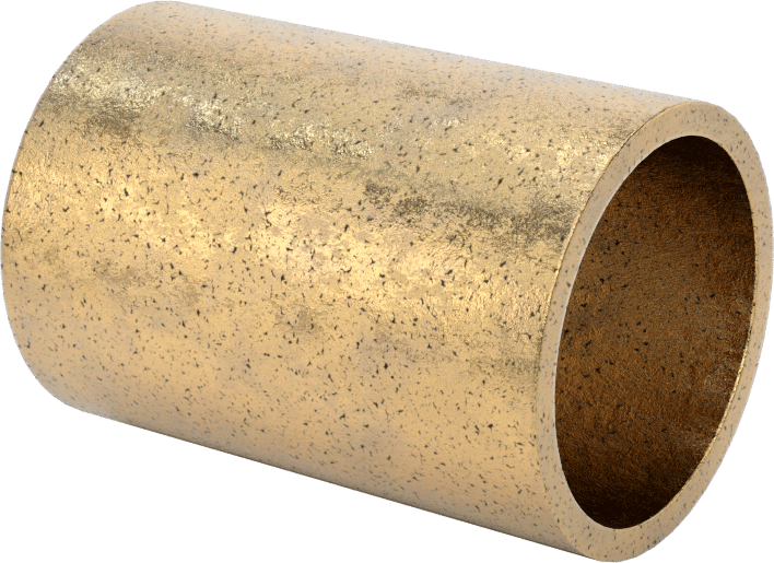 Ultra Düşük Sürtünmeli Yağ Emdirilmiş Manşon Yatağı, 841 Bronz, 3/4“ Mil Çapı ve 7/8” Gövde İç Çapı için, 1-1/4" Uzunluk