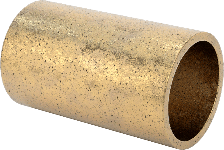 Ultra Düşük Sürtünmeli Yağ Emdirilmiş Manşon Yatağı, 841 Bronz, 3/4“ Mil Çapı ve 7/8” Gövde İç Çapı için, 1-1/2" Uzunluk