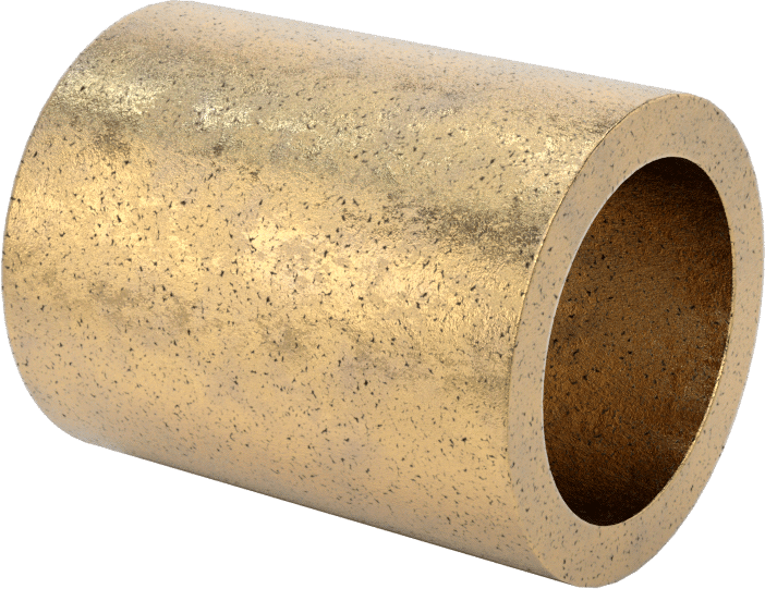 Ultra Düşük Sürtünmeli Yağ Emdirilmiş Manşon Yatağı, 841 Bronz, 3/4“ Mil Çapı ve 1” Gövde İç Çapı için, 1-1/4" Uzunluk