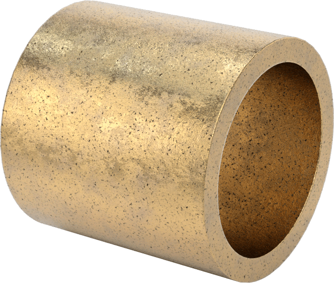 Ultra Düşük Sürtünmeli Yağ Emdirilmiş Manşon Yatağı, 841 Bronz, 1“ Mil Çapı ve 1-1/4” Gövde İç Çapı için, 1-1/4" Uzunluk