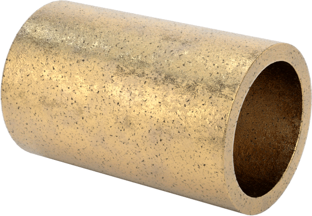 Ultra Düşük Sürtünmeli Yağ Emdirilmiş Manşon Yatağı, 841 Bronz, 1/4“ Mil Çapı ve 5/16” Muhafaza İç Çapı için, 1/2" Uzunluk