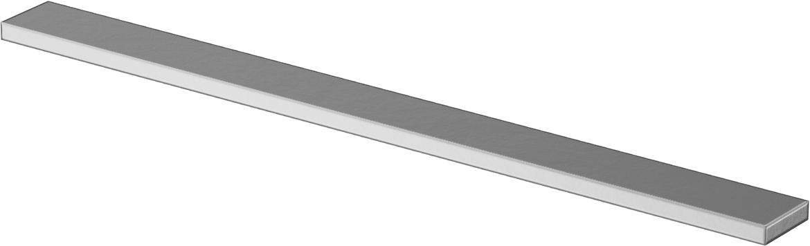 Ekstra Sert C2 Tungsten Karbür Çubuk, 1/8“ Kalınlık x 1/2” Genişlik x 6" Uzunluk