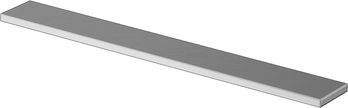 Ekstra Sert C2 Tungsten Karbür Çubuk, 1/8“ Kalınlık x 3/4” Genişlik x 6" Uzunluk
