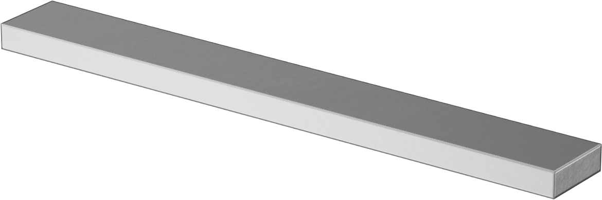 Ekstra Sert C2 Tungsten Karbür Çubuk, 1/4“ Kalınlık x 3/4” Genişlik x 6" Uzunluk