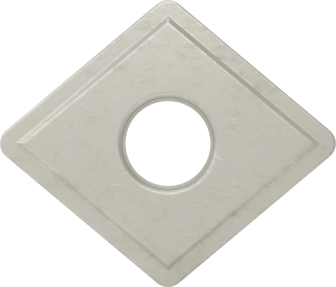 Ekonomik Karbür Uç, Alüminyumda Kullanım için, Pirinç ve Bronz, Ek Kodu CNMG-543