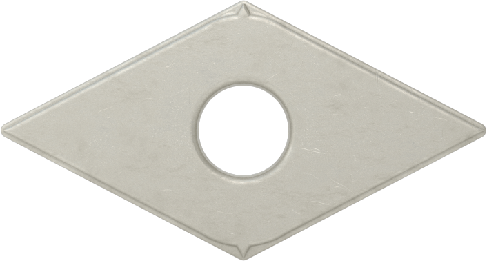 Ekonomik Karbür Uç, Alüminyumda Kullanım için, Pirinç ve Bronz, Ek Kod DNMG-431