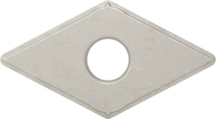 Ekonomik Karbür Uç, Alüminyumda Kullanım için, Pirinç ve Bronz, Ek Kod DNMG-432