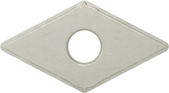 Ekonomik Karbür Uç, Alüminyumda Kullanım için, Pirinç ve Bronz, Ek Kod DNMG-432