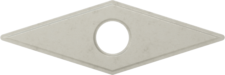 Ekonomik Karbür Uç, Alüminyumda Kullanım için, Pirinç ve Bronz, Ek Kodu VBMT-331