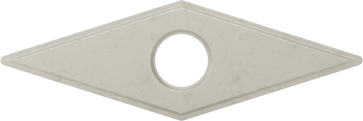Ekonomik Karbür Uç, Alüminyumda Kullanım için, Pirinç ve Bronz, Ek Kodu VBMT-331